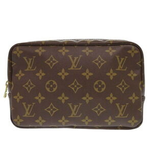 LOUIS VUITTON Brown Monogram Pouch
